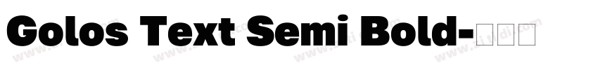 Golos Text Semi Bold字体转换